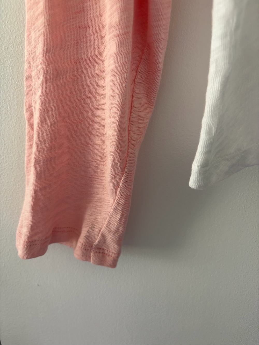 ATM Anthony Thomas Melillo Heathered Pink + White Schoolboy Baseball Tee Shirt - Picture 6 of 9